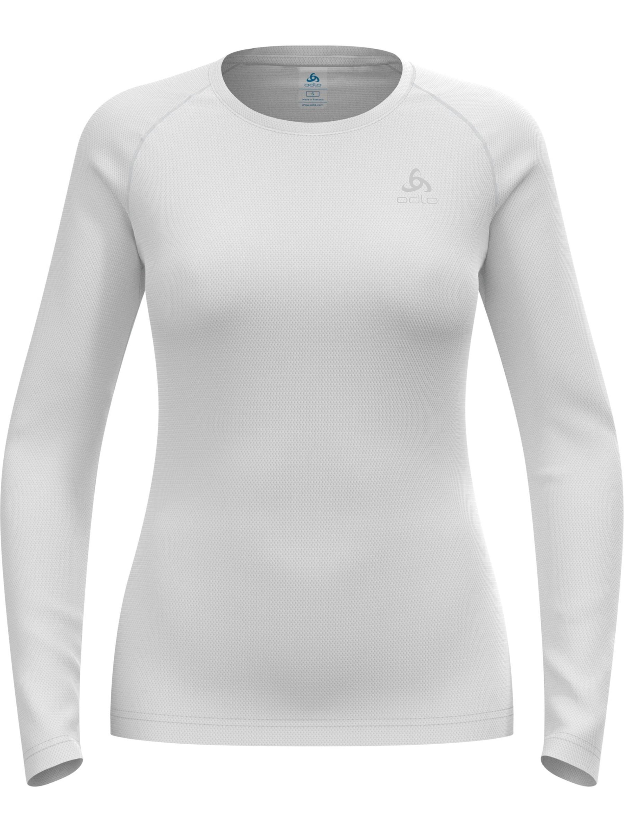Base layer 'ACTIVE F-DRY LIGHT' di ODLO in bianco: frontale
