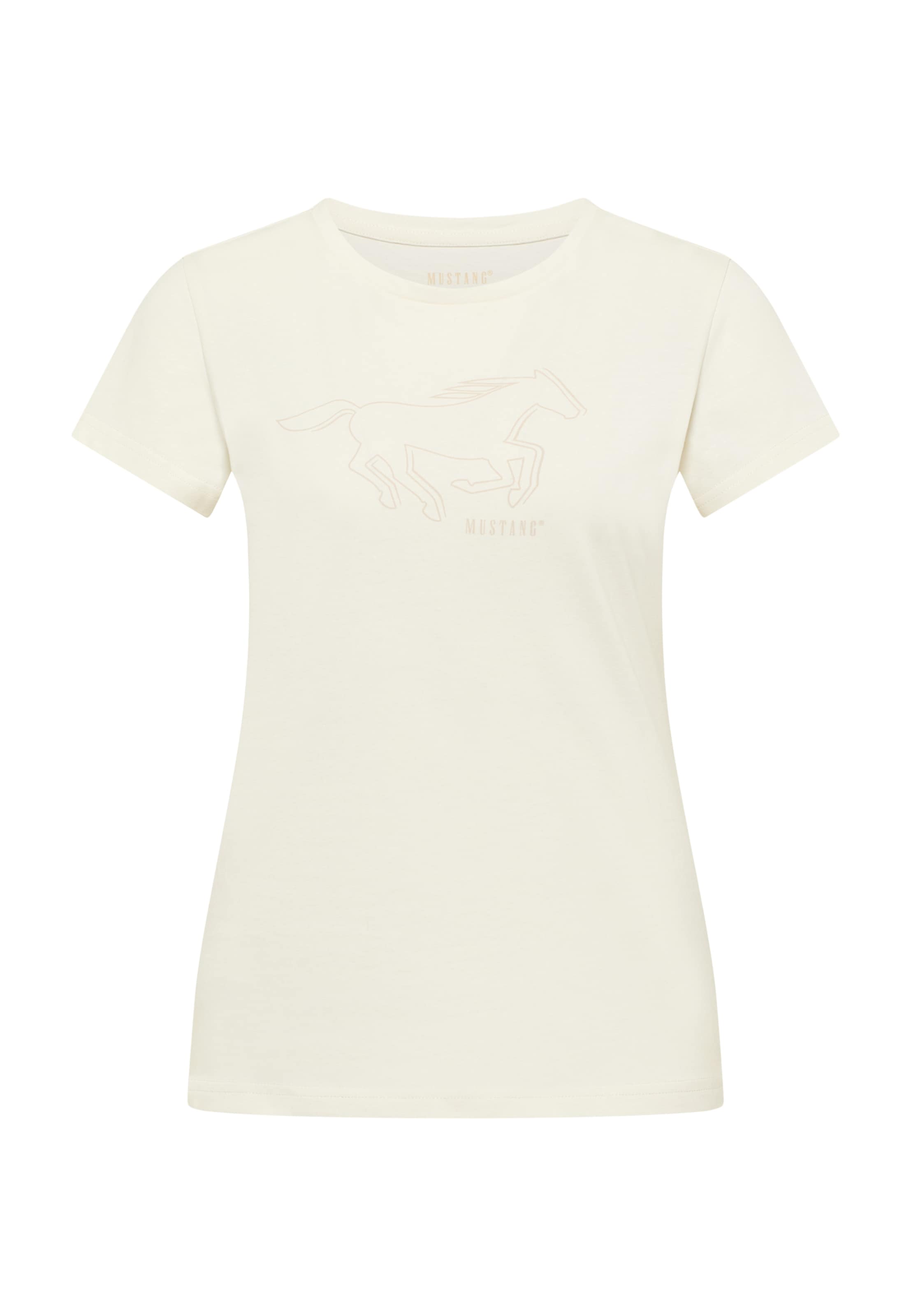 MUSTANG Shirt 'Loa' in Weiß: Vorderseite