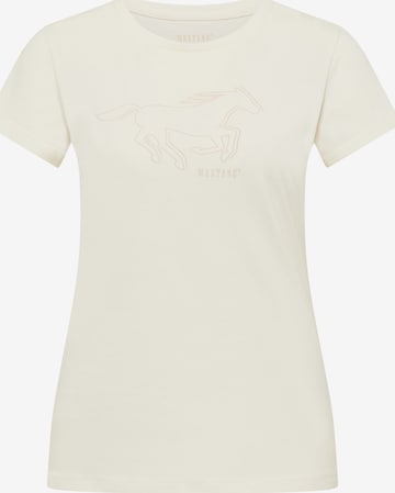 MUSTANG Shirt 'Loa' in Weiß: Vorderseite