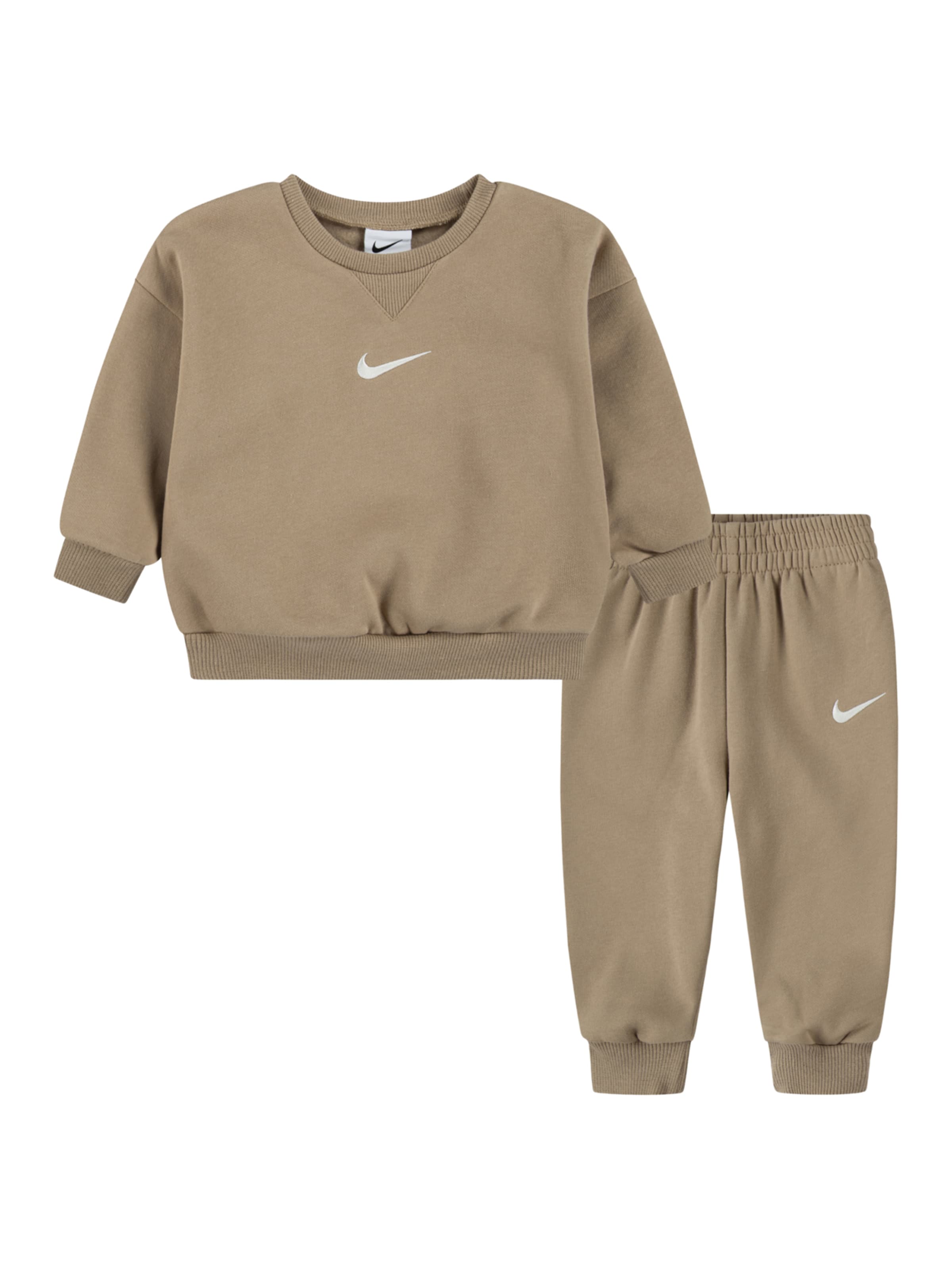 Nike Sportswear Jogginganzug 'ESSENTIAL' in Beige: Vorderseite