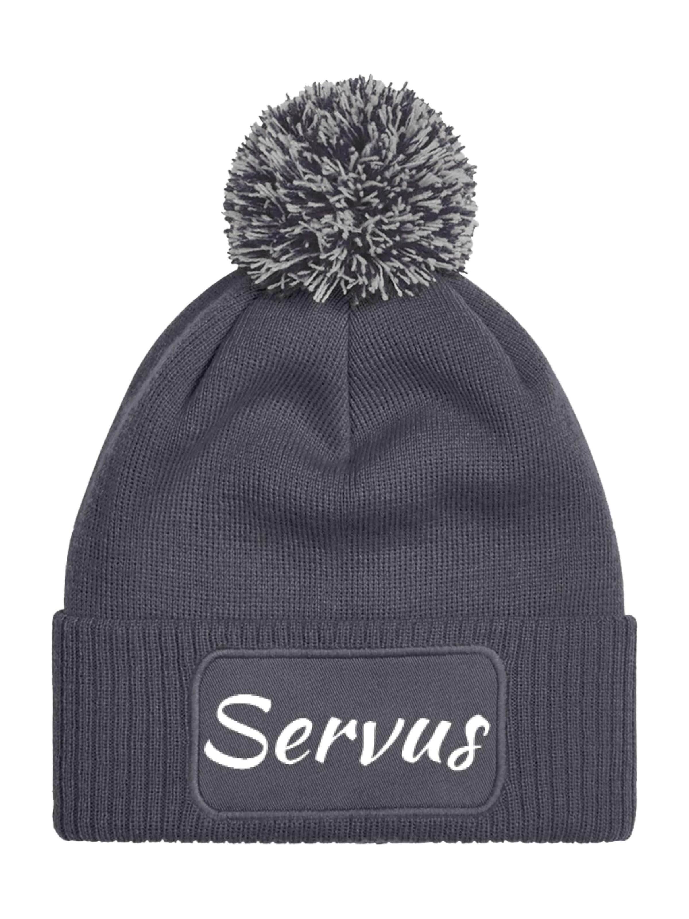 Youth Designz Mütze 'Servus'‌‌‌‌‌ in Grau: Vorderseite