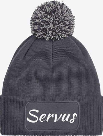 Youth Designz Mütze 'Servus' in Grau: Vorderseite