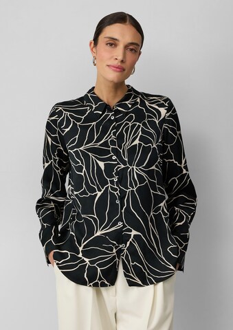 s.Oliver BLACK LABEL Bluse in Schwarz: Vorderseite