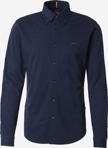 zils BOSS Slim fit Krekls 'Myjersey_M': no priekšpuses