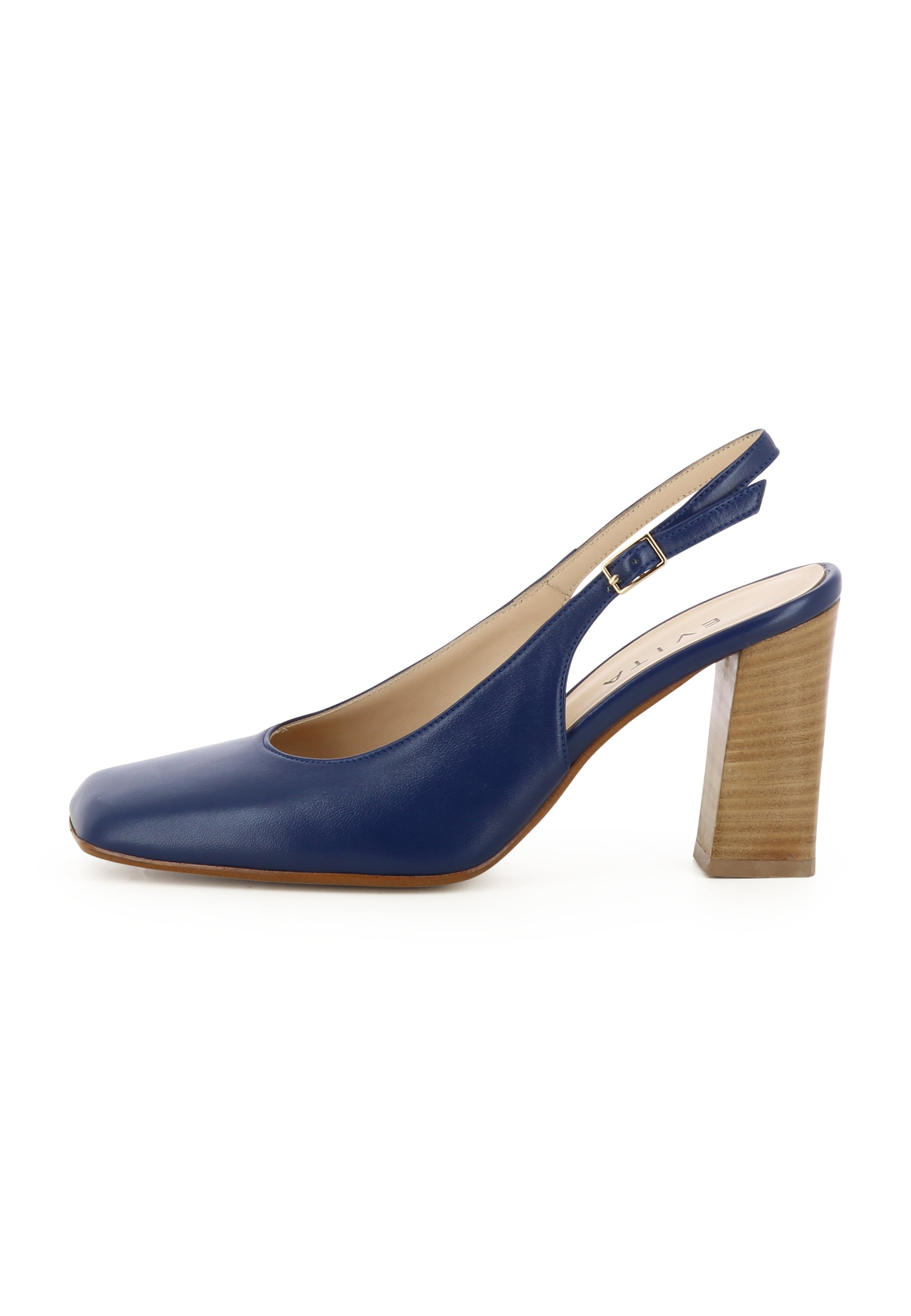 EVITA Slingpumps 'IRENE' in Blauw: voorkant