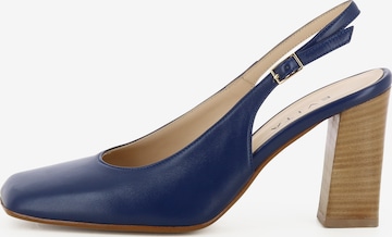 EVITA Slingpumps 'IRENE' in Blauw: voorkant
