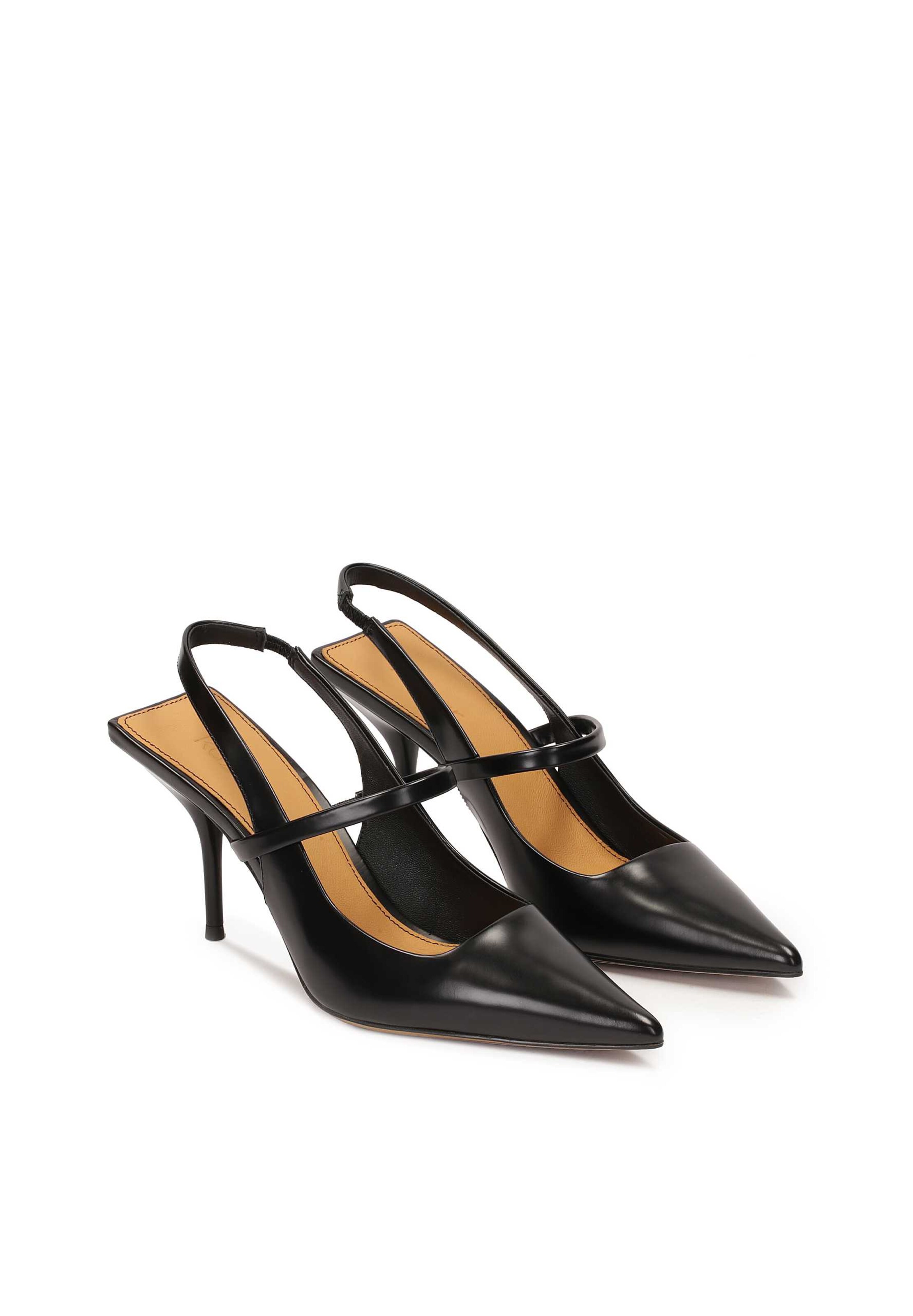 Décolleté sling di Kazar in nero