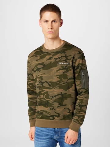 Pepe Jeans Sweatshirt 'Philippe' in Green: front
