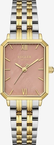 RéglerAnalogni sat 'Régler Élégance Special Edition Bicolor Steel Silver/Gold - Mocha Brown' - smeđa boja: prednji dio