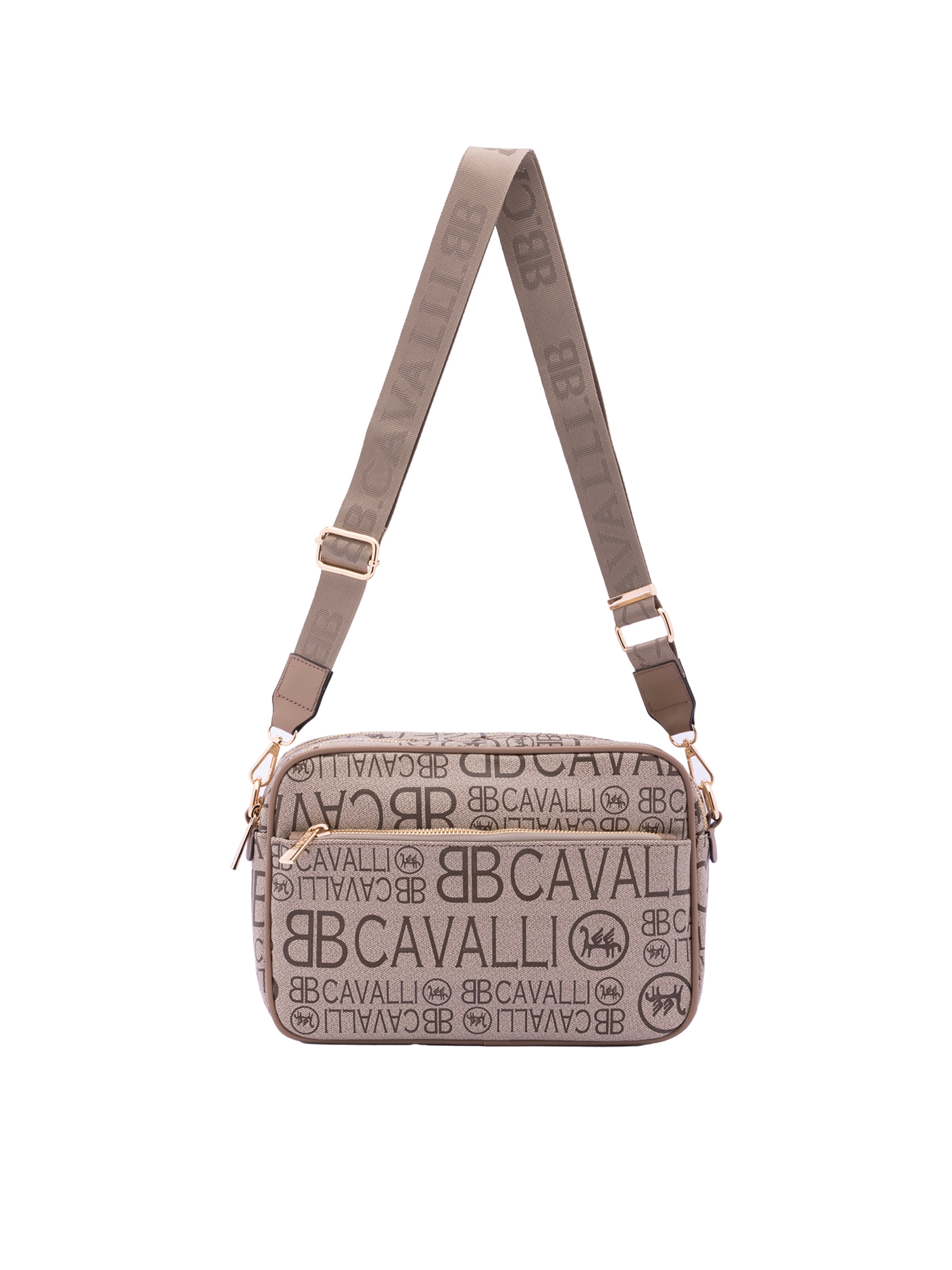 Borsa a tracolla di B. Cavalli in verde: frontale