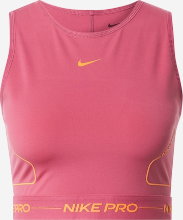 NIKE Sportovní top – pink: přední strana