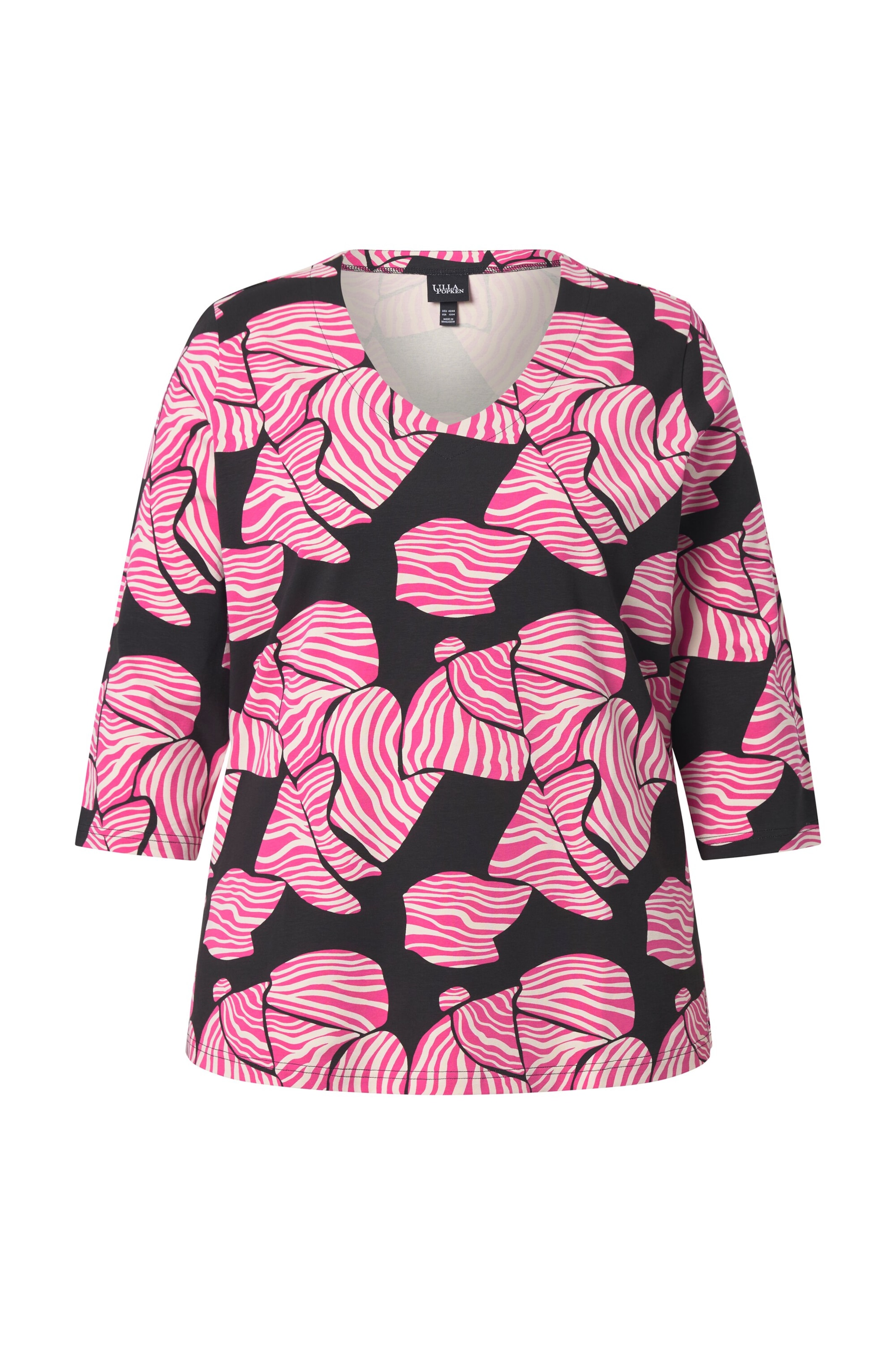 Ulla Popken Shirt in Roze: voorkant