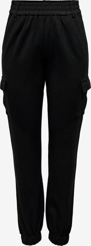 ONLY Tapered Cargo trousers 'Poptrash' in Black: front