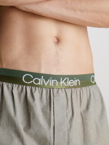 Calvin Klein Underwear Regular Pajama Pants 'Modern Structure' in Green