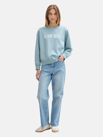 TOM TAILOR DENIM Sweatshirt in Green