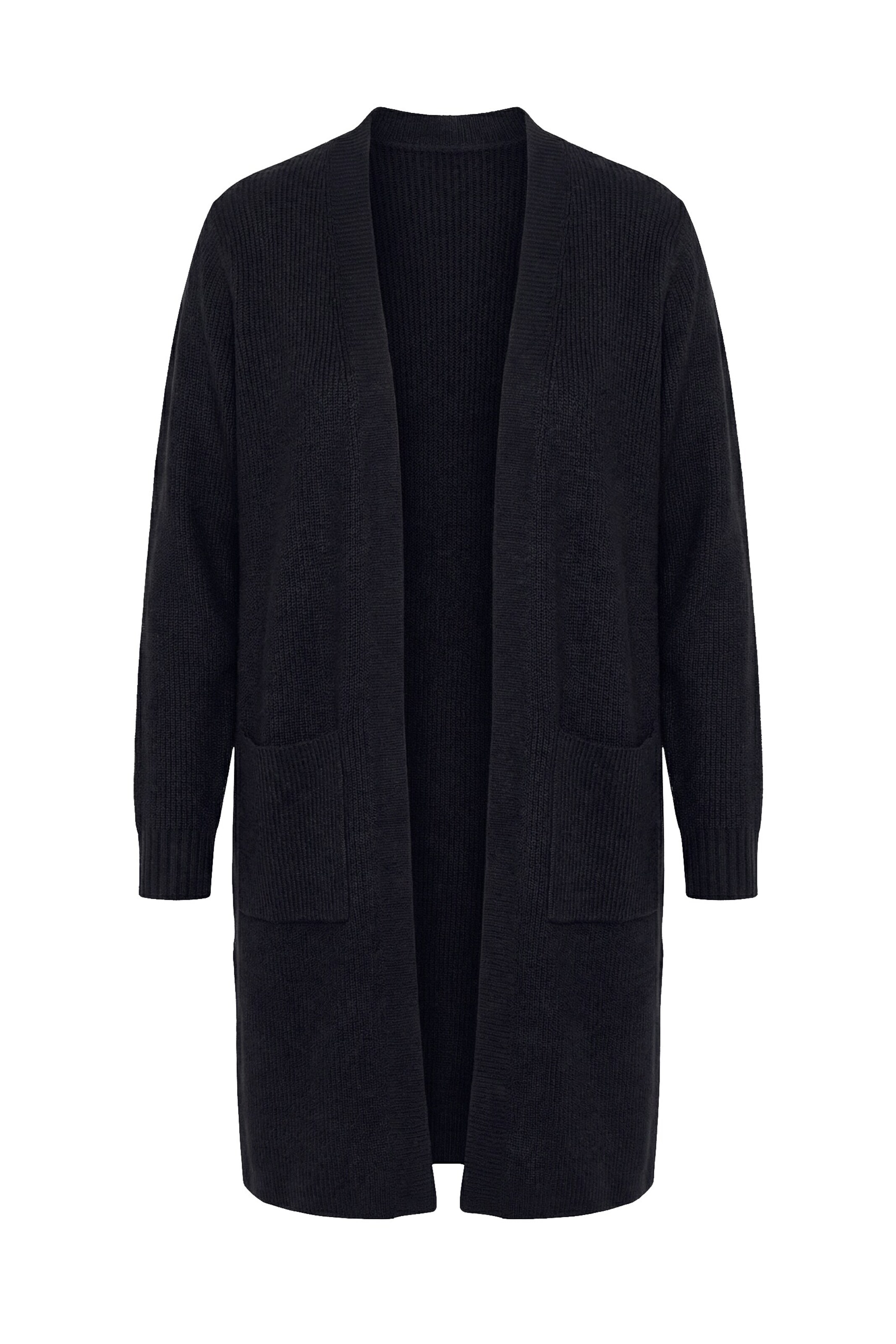 Angel of Style Strickjacke in Schwarz: Vorderseite