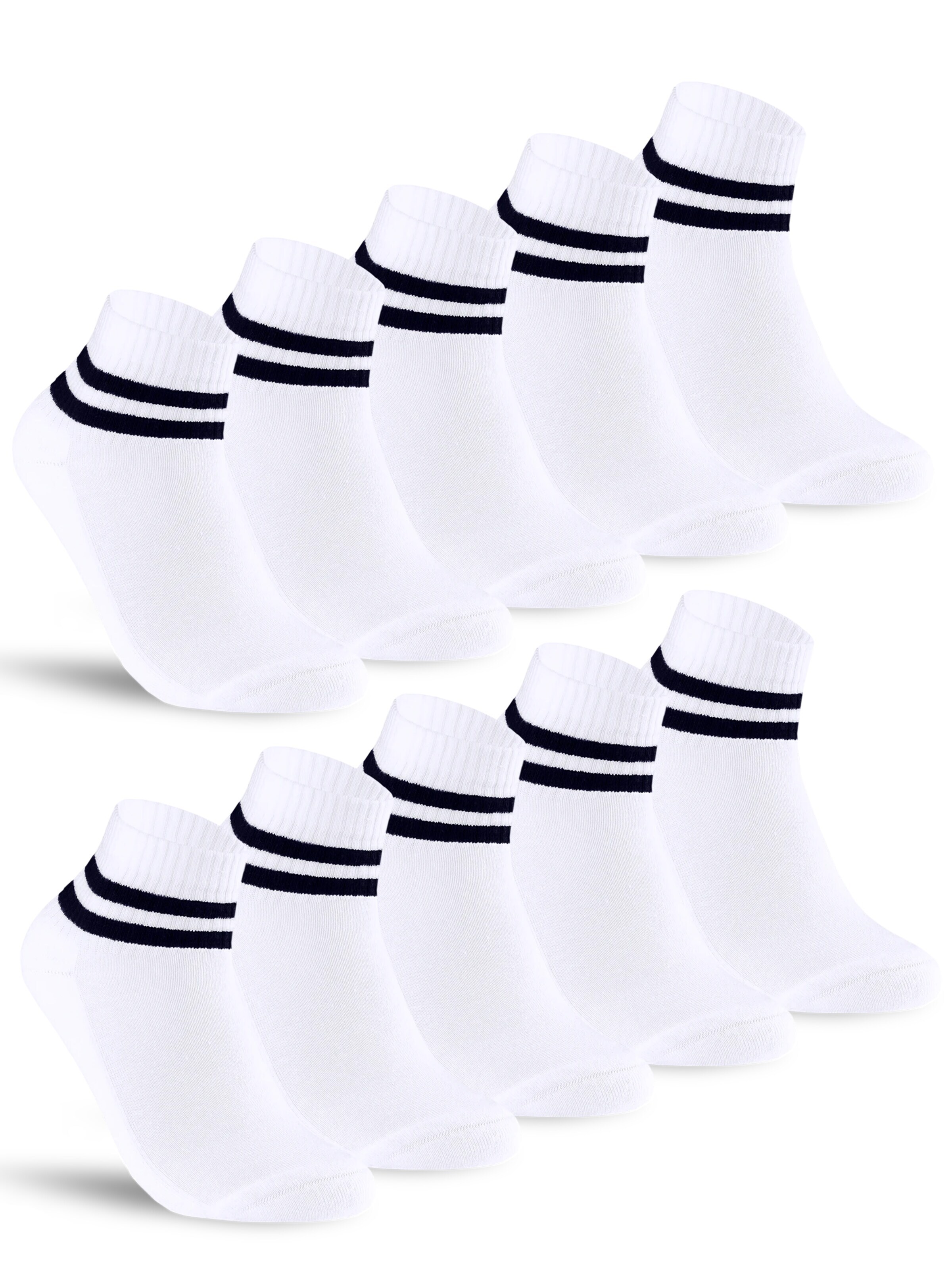 sockenkauf24 Athletic Socks in White: front