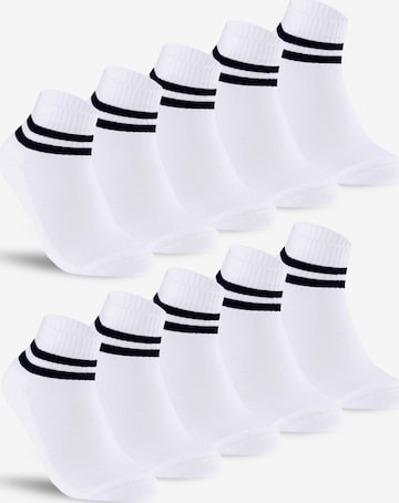 sockenkauf24 Athletic Socks in White: front