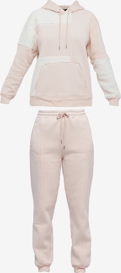 Tom Barron Jogginganzug in hellbeige / pastellpink, Produktansicht