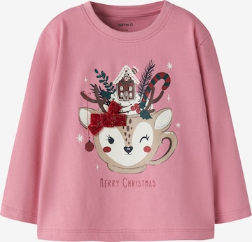NAME IT Shirt 'NMFREPOLER' in Pink: front
