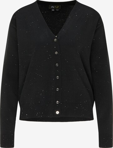 myMo at night Knit Cardigan in Black: front