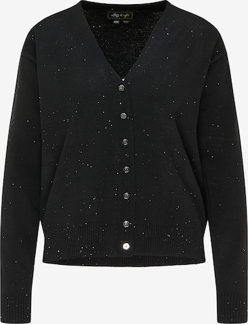 myMo at night Knit Cardigan in Black: front