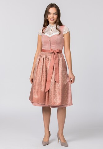 STOCKERPOINT Dirndl 'Daniela' in Orange: Vorderseite