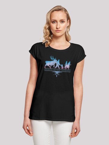 T-shirt 'Disney Frozen 2 Believe In The Journey Silhouette' F4NT4STIC en noir : devant