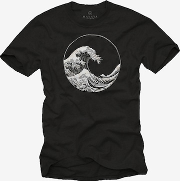 MAKAYA Shirt in Schwarz: Vorderseite