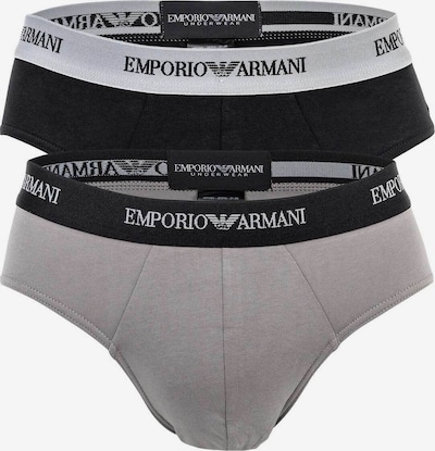 Emporio Armani Slip in grau / schwarz, Produktansicht