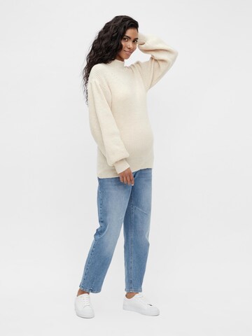 MAMALICIOUS Sweater 'Lilli' in Beige