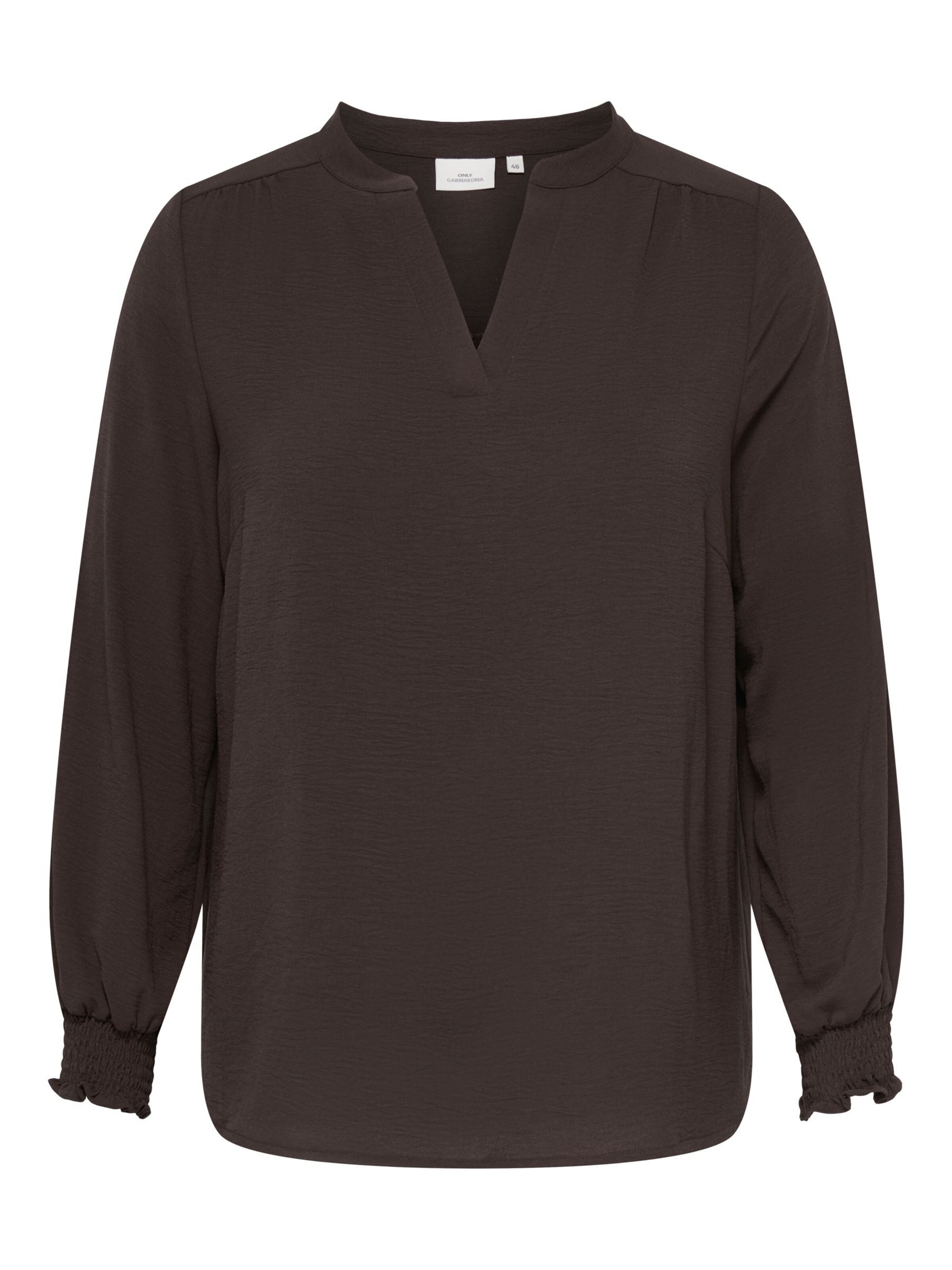 ONLY Carmakoma Bluse  'CARMetta' in Braun: Vorderseite