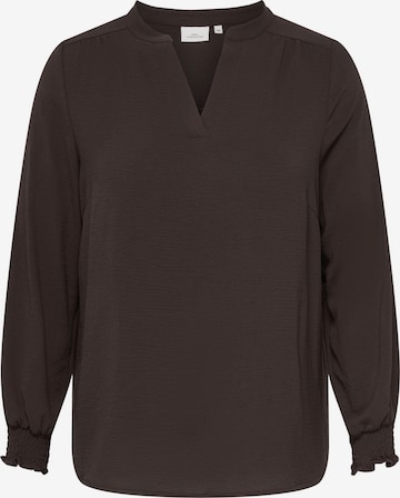 ONLY Carmakoma Bluse 'CARMetta' in Braun: Vorderseite