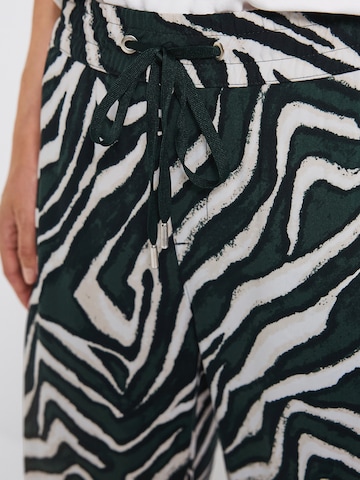 STREET ONE Wide leg Pants 'Emee' in Green
