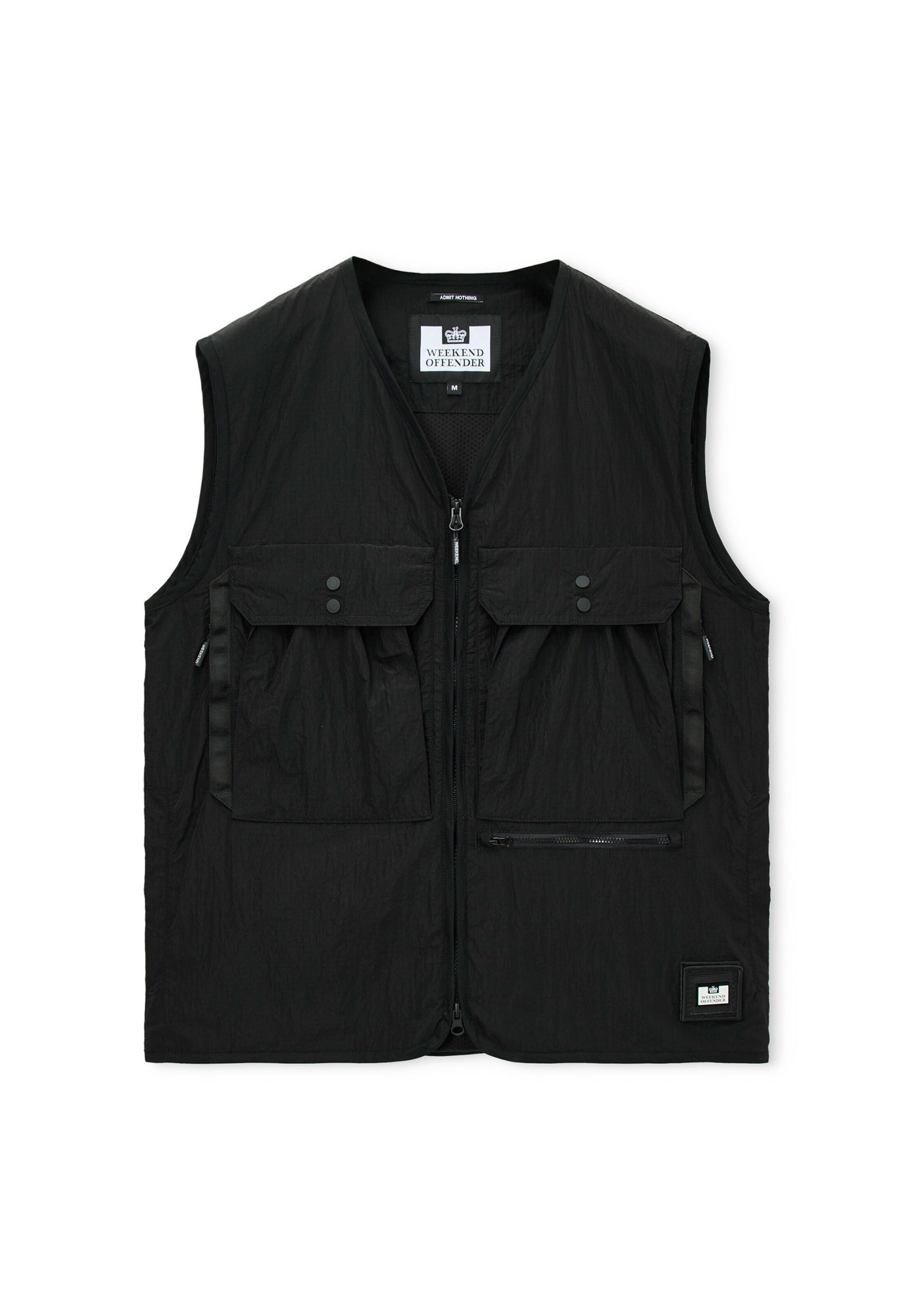 Weekend Offender Weste 'Tangier' in Schwarz: Vorderseite