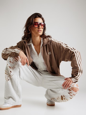 ADIDAS ORIGINALS Wide Leg Hose in Grau