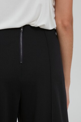 Wide Leg Pantalon 'KATE' ICHI en noir