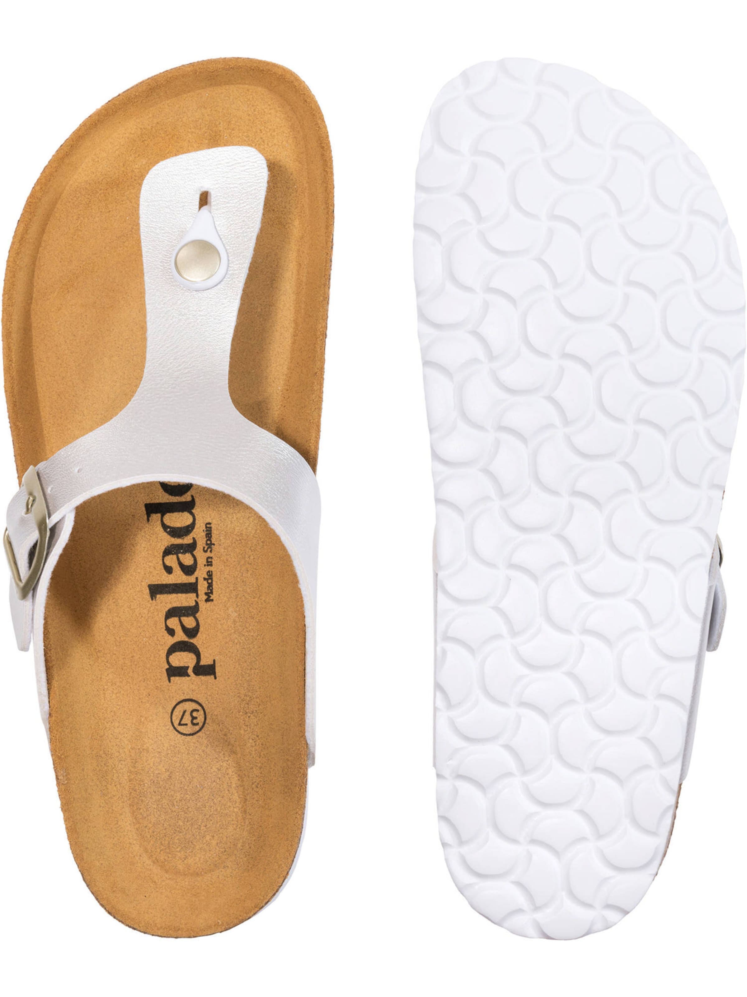 Palado T-bar sandals 'Kos' in Silver