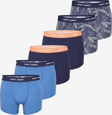 Boxers Happy Shorts en bleu : devant