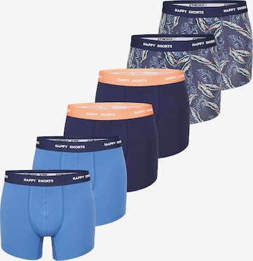 Happy Shorts Boxershorts in Blauw: voorkant