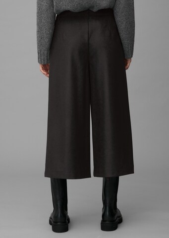 Marc O'Polo Wide Leg Hose in Schwarz