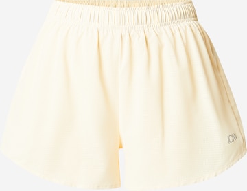 Regular Pantalon de sport ICANIWILL en jaune : devant