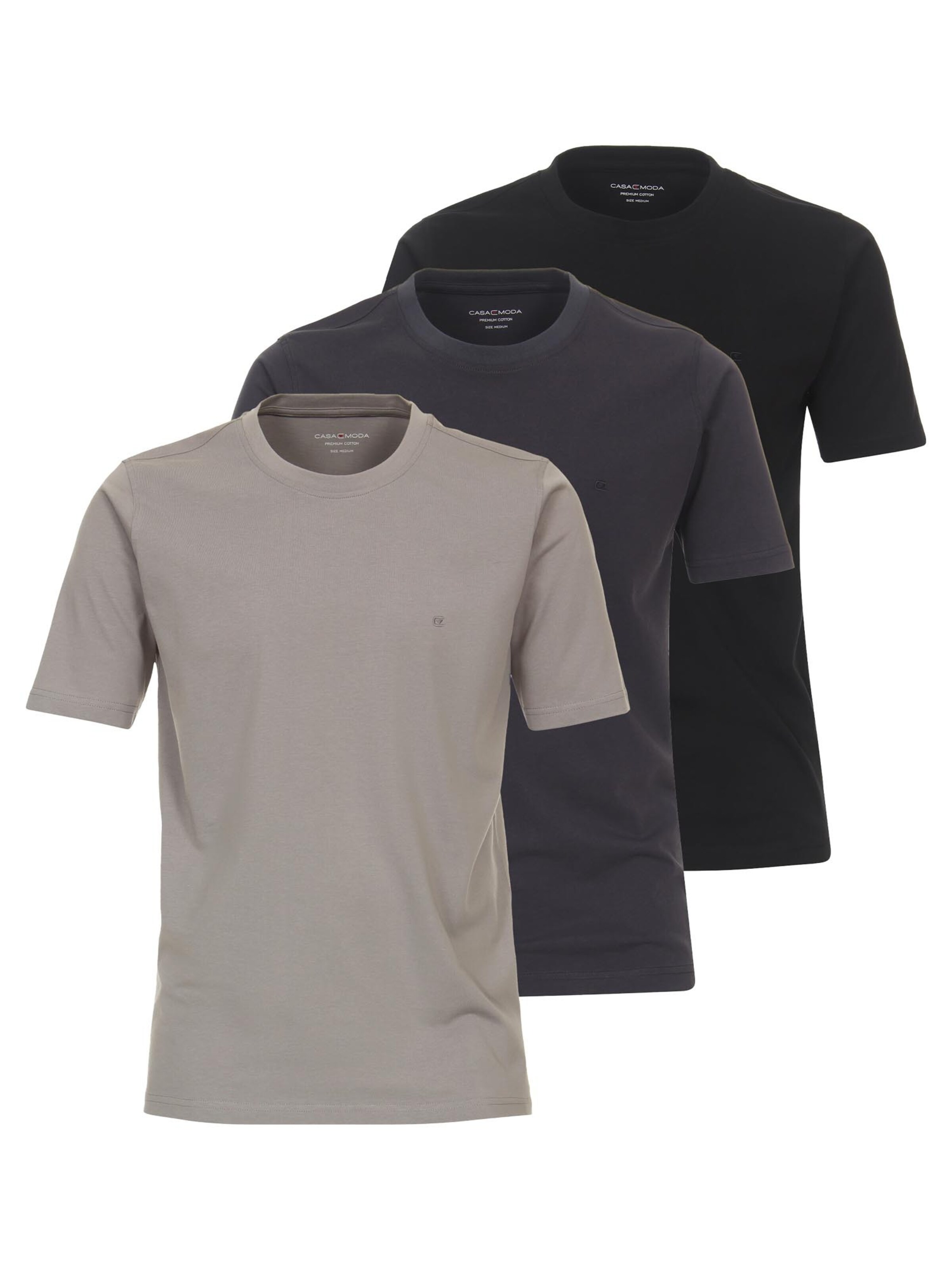 CASAMODA Shirt 'Basic' in Grey: front