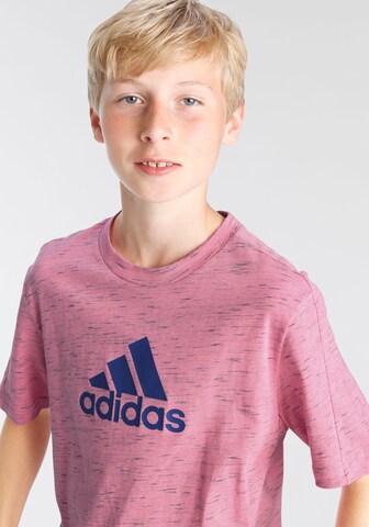 ADIDAS SPORTSWEAR Performance Shirt 'Future Icons Badge Of Sport Sport Logo' in Pink