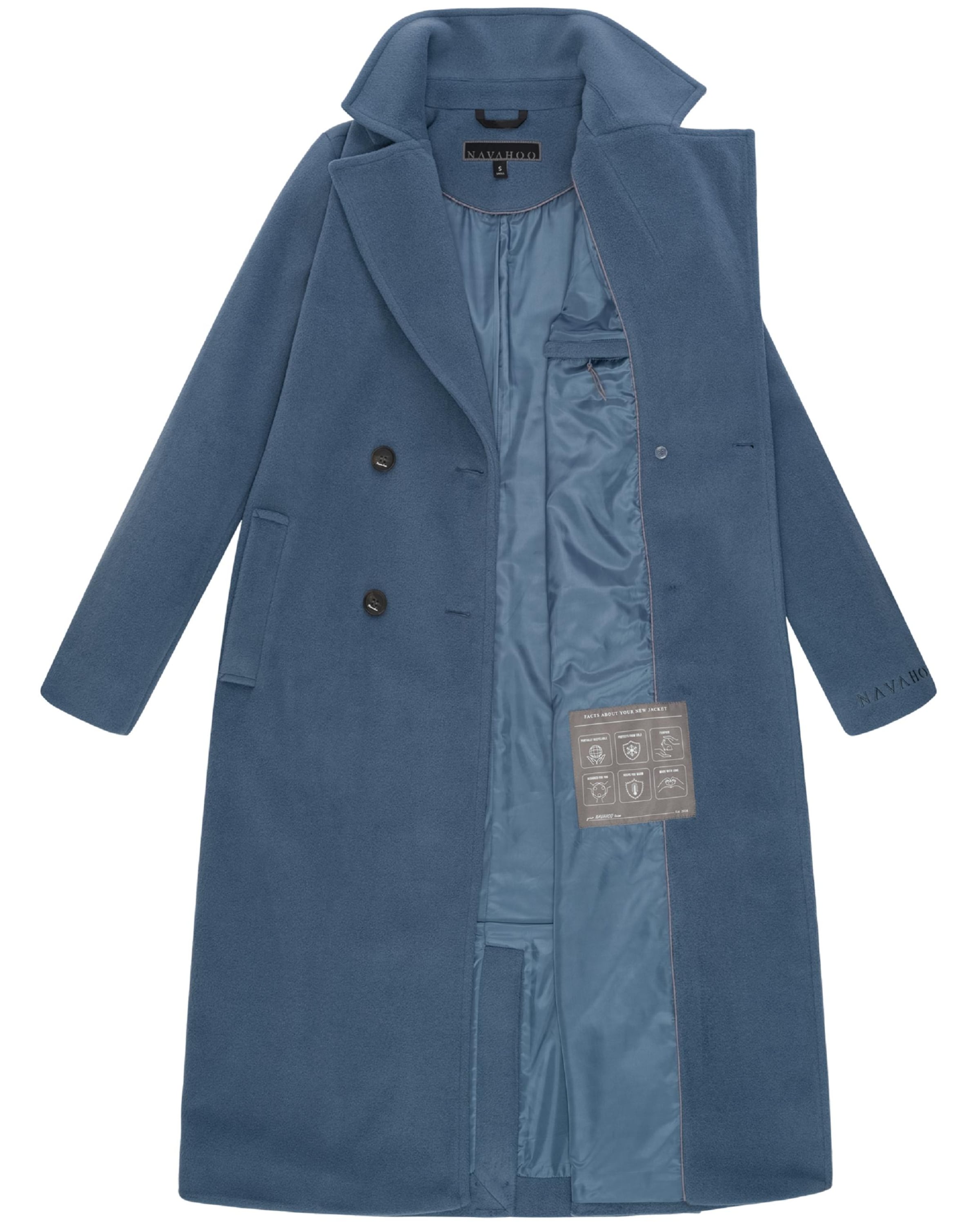 NAVAHOO Ανοιξιάτικο και φθινοπωρινό παλτό 'Sternlein 14' σε μπλε