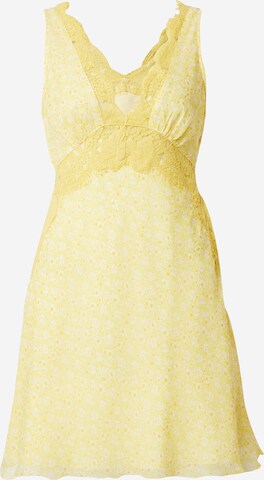 TOPSHOP Letnia sukienka w kolorze żółty: przód