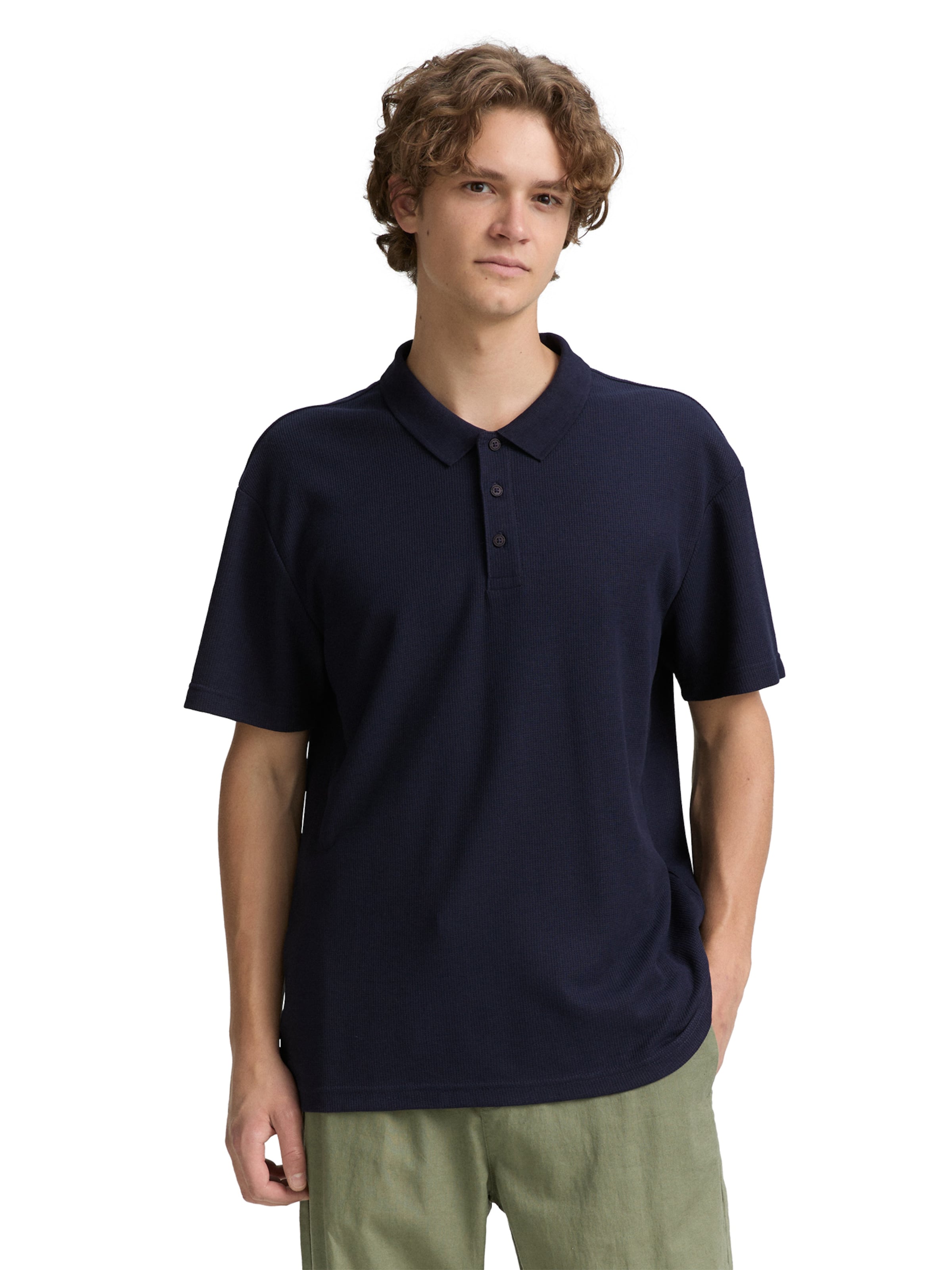 TOM TAILOR DENIM Poloshirt in Blau: Vorderseite