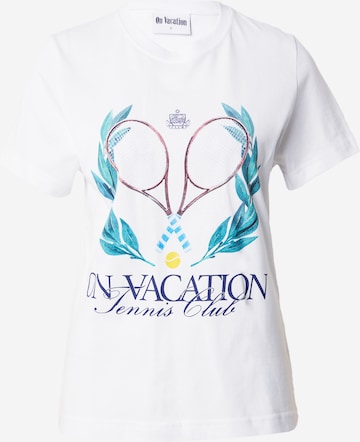 On Vacation Club T-Shirt in Weiß: predná strana