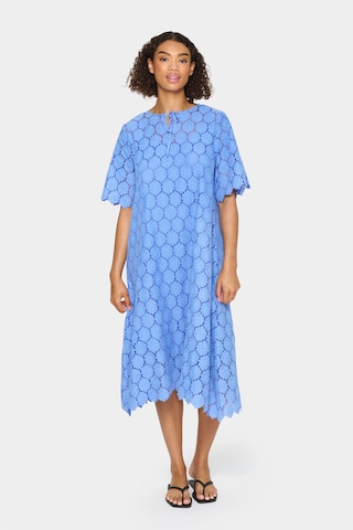 SAINT TROPEZ Jurk 'Zoja' in Blauw: voorkant
