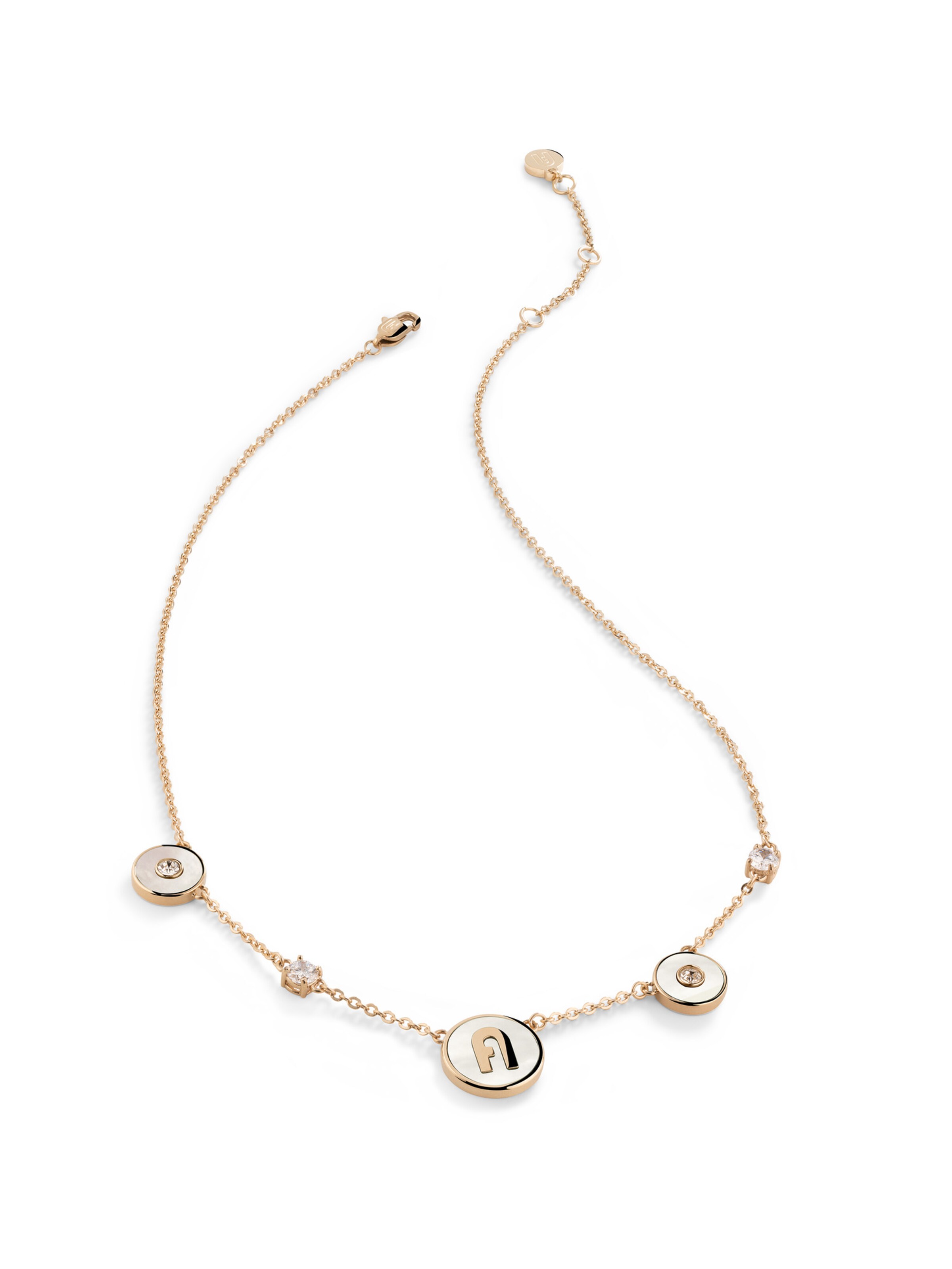Furla Jewellery Ketting 'Stones' in Goud: voorkant
